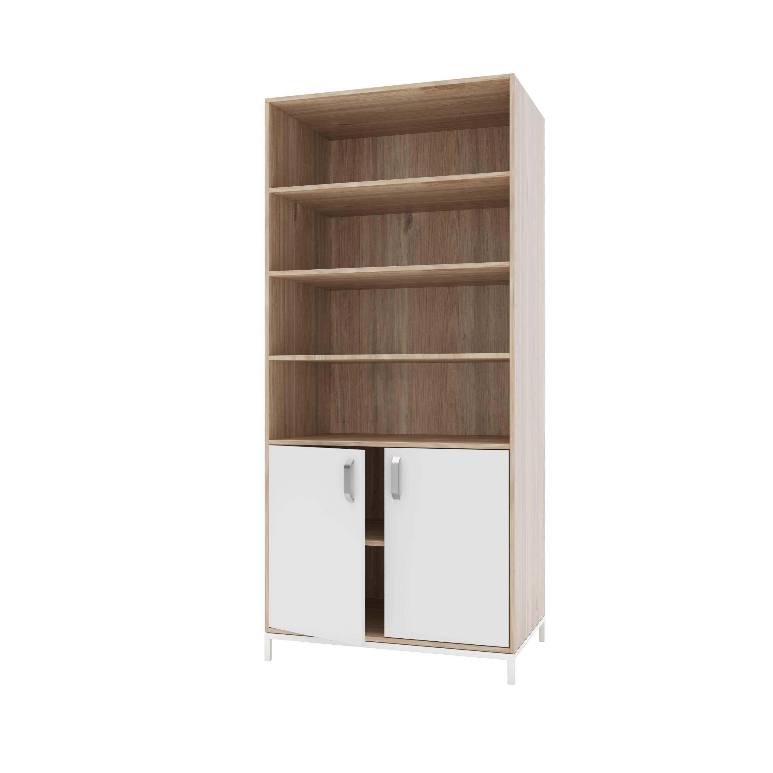 Шафа_двостулкова_медична_ШД_Д_7_дерево,_білий Шафа медична ШД-Д 1.07 - Зображення 1